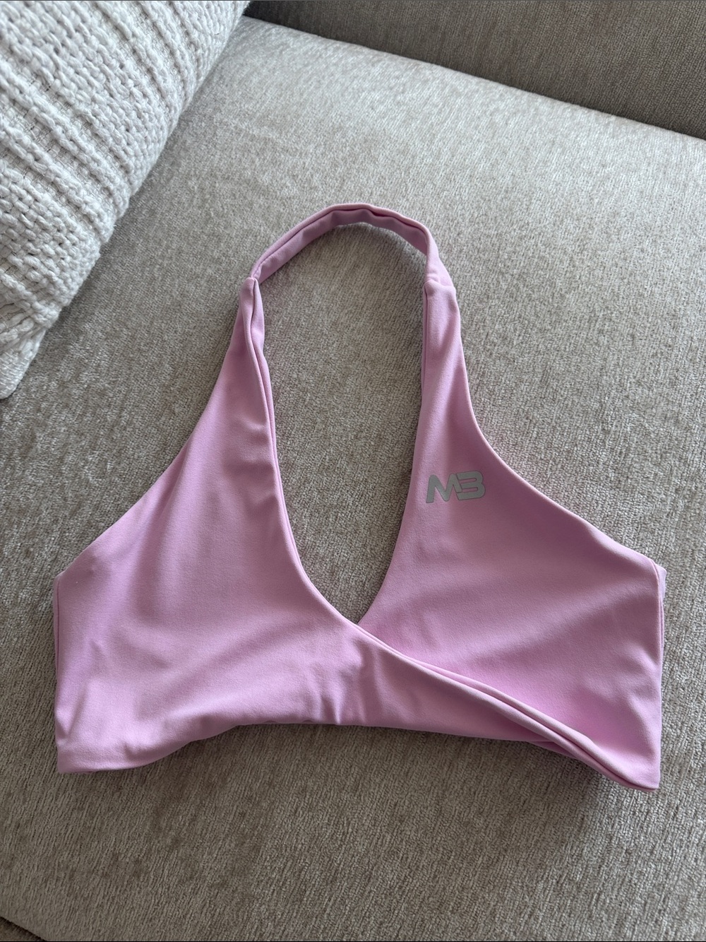 Maven Basics Pink Halter Sports Bra